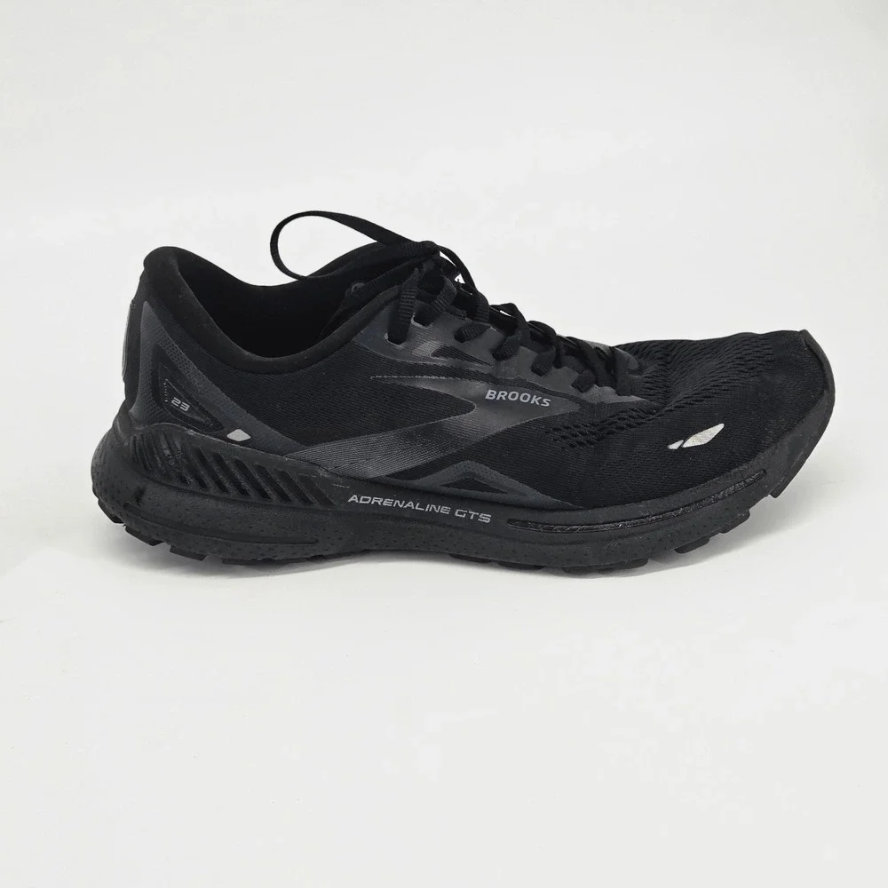 Brooks Adrenaline GTS 23 Triple Black Men Running Sneakers Shoes Size 10.5 D